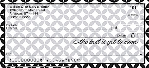 Black & White Personal Checks