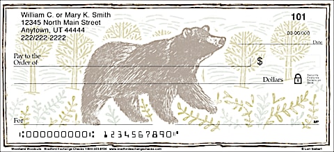 Woodland Woodcuts Personal Checks