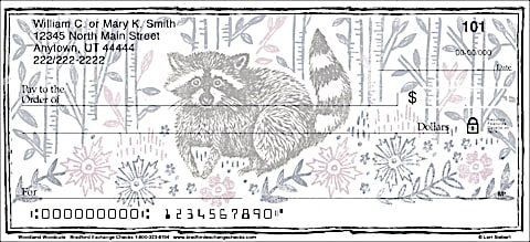 Woodland Woodcuts Personal Checks