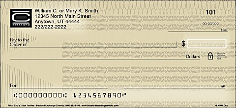 Nikki Chu's Textiles Personal Checks