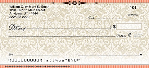 Vintage Romance Personal Checks