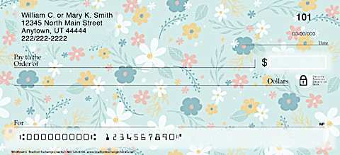Wildflowers Personal Checks