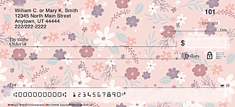 Wildflowers Personal Checks