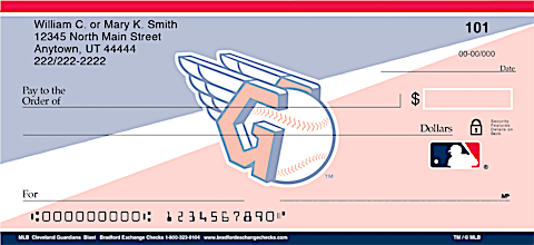 MLB Cleveland Guardians Blast Personal Checks