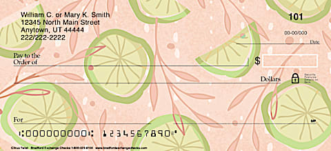 Citrus Twist Personal Checks