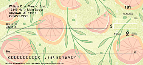 Citrus Twist Personal Checks