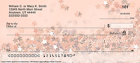 Congratulations Check 25 Pack