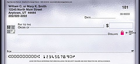Platinum High Security Personal Checks