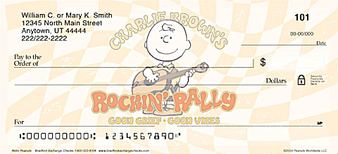 Retro Peanuts Personal Checks