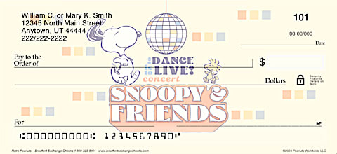 Retro Peanuts Personal Checks