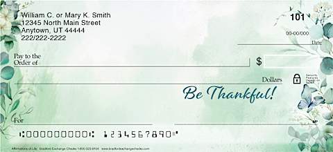 Affirmations of Life Personal Checks