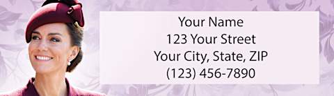 Catherine Princesss of Wales Return Address Label