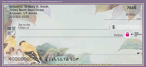 Songs Of Morning High Security Personal Checks