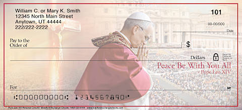 Pope Leo XIV Personal Checks