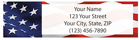 America's 250th Anniversary Return Address Label